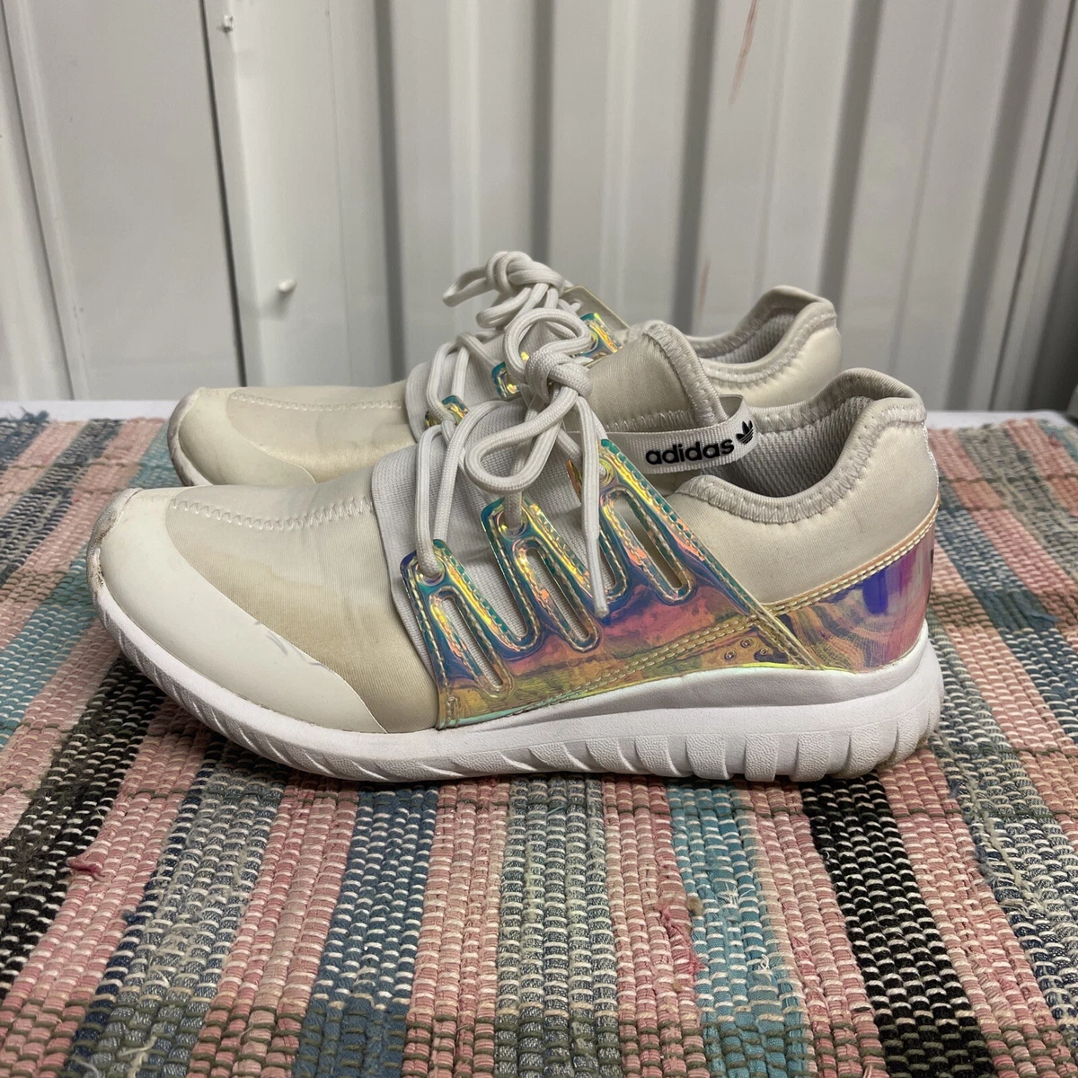 Adidas tubular white clearance hologram