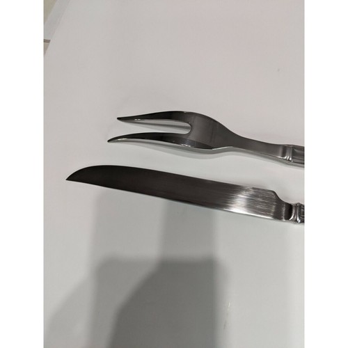 Reed & Barton Brookshire 2-teiliges Schnitzset Messergabel Edelstahl Besteck 11 Zoll - Bild 6 von 7