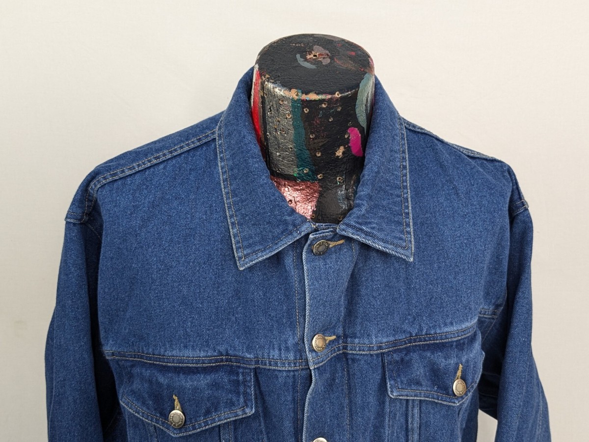 Wrangler Mens Hero Denim Blue Jacket Size Large | eBay