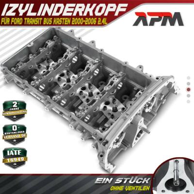 Zylinderkopf für Ford Transit Bus+Kasten+Pritsche FD FA FM 2000-2006 2.4 Di TDE