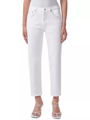 Agolde Kye Jeans  High Rise Straight Leg White Size 31