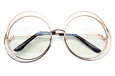 oversized round eyeglasses