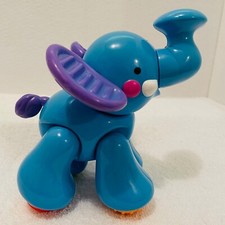 Fisher Price Amazing Animals Blue Elephant Click Clack Toy