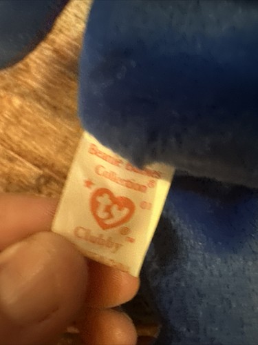 RARE TY BEANIE BABY "CLUBBY OFFICAL CLUB BEAR - ROYAL BLUE" 7-7-98 ERRORS - Picture 6 of 6
