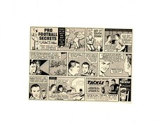 1964 MIKE DITKA CARTOON / CHICAGO BEARS ~ ORIGINAL TACKLE MEDICATED GEL AD