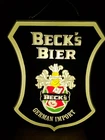 VINTAGE BECK’S BIER BEER LIGHT UP SIGN 15"x20” PLASTIC molded mancave decor bar