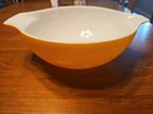 Vintage Pyrex #444 Daisy Sunflower Orange MCM 4QT Cinderella Mixing Bowl 1960s