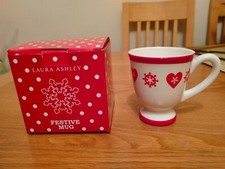 Laura Ashley Home Festive  Mug in Box VGC Free UK P&P