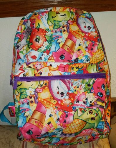Shopkins Backpack 16" Kids School Supplies Toy Storage Used Once Very clean