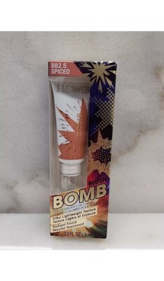 FLOWER Beauty Blush Bomb SPICED  #BB2.5 Color Drops for Cheeks Silky Lightweight