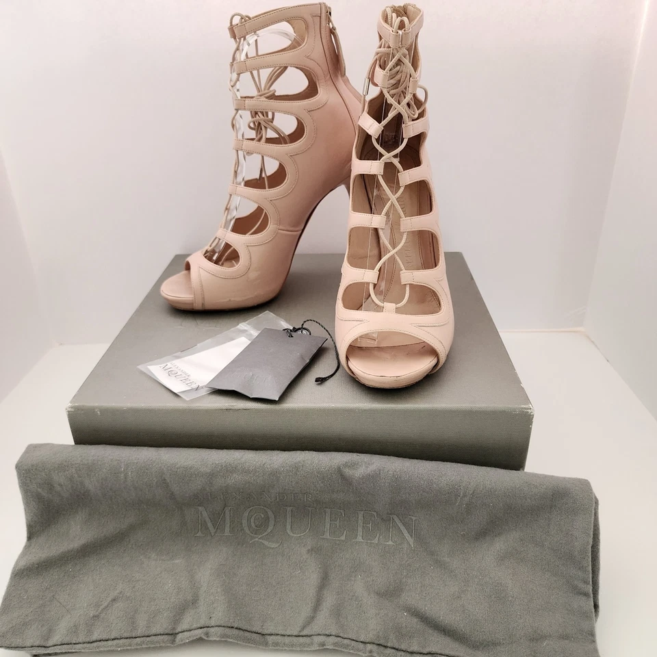 Sandalias Alexander McQueen Gladiador Cuero Talla 38 Foto 2 de 4