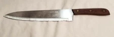 VTG 14" Continental Forge Stainless Kitchen Chef's Knife Wood Handle Full Tang