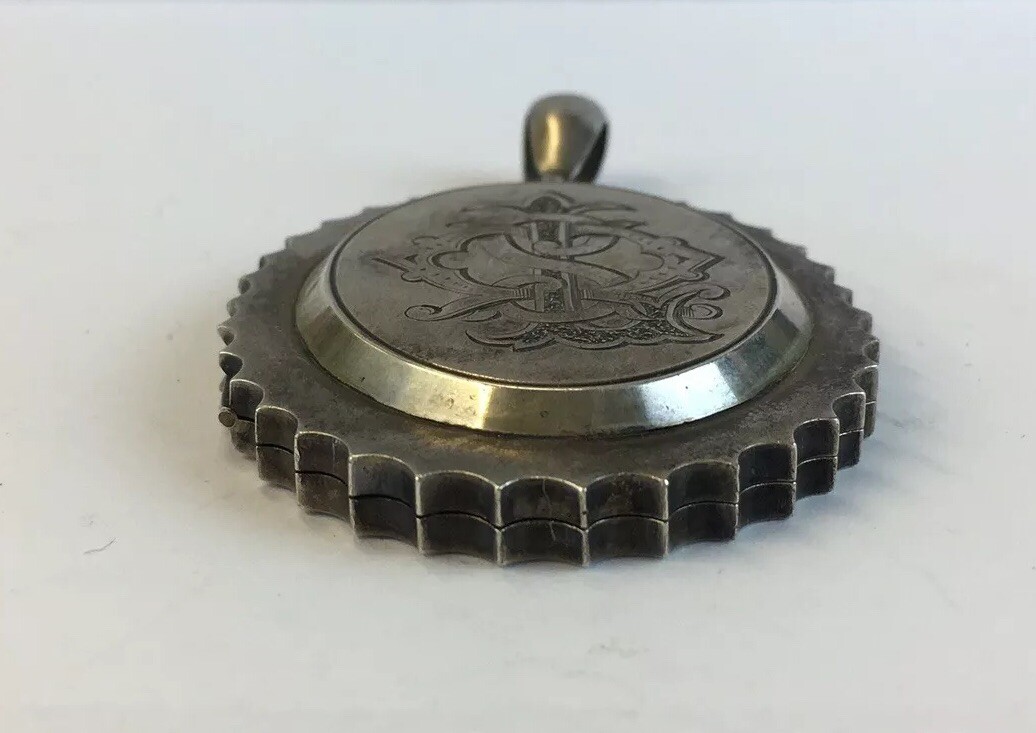 Antique Victorian Solid Silver (Tested) Large Siz… - image 3