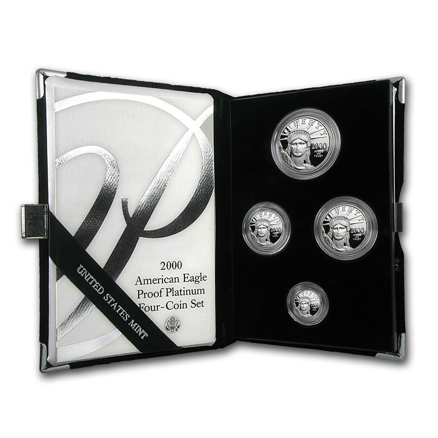 2個セットAmerican Eagle REAL 50mL リアル 2000-W 4-Coin Proof American Platinum Eagle Set (w/Box & COA) | eBay