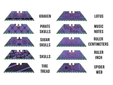 Serrated Utility Knife Blade Replacement for Box Cutter Steel Engraved Rainbow