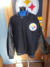 Pittsburgh Steelers Varsity Jacket Reversible Size XL NWT