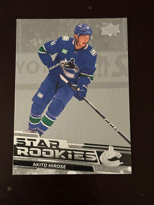 2023-24 Upper Deck Star Rookies Base Akito Hirose Vancouver Canucks RC #19