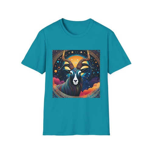 Mystical Goat Unisex T-Shirt, Astrology Shirt, Zodiac Apparel, Unique Gift, - Picture 26 of 53