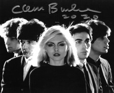 * CLEM BURKE * signed 8x10 photo * BLONDIE DRUMMER * COA * 2