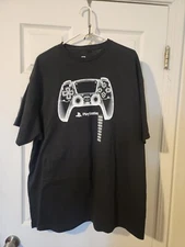 Playstation Shirt Mens XXL Black Graphic Tee Short Sleeve Controller