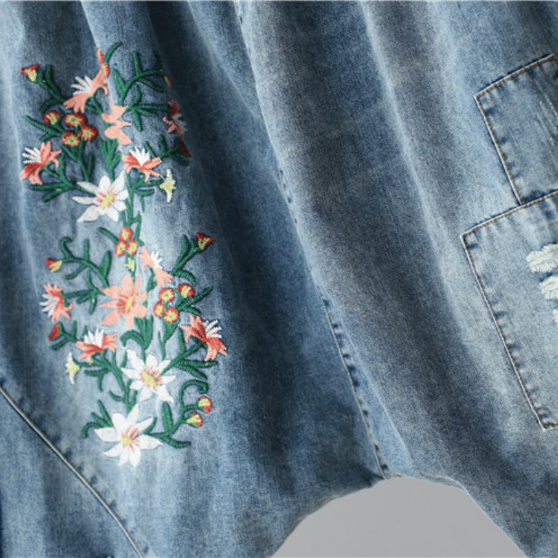 【GRAVER】Flower smile embroidery clip denim pants $_12.JPG?set_id=880000500F