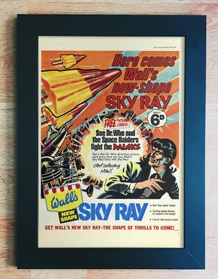 Doctor Who 2nd Second Doctor Patrick Troughton Sky ray Promo Gerahmtes A3 Poster