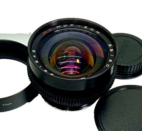 Two ZENIT IR 58 100mm F1.5 M42 infrared lenses, fully functional
