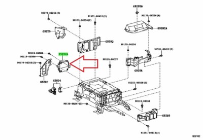 OEM Toyota Aqua PriusC NHP10 Battery Voltage Sensor 89892-52010