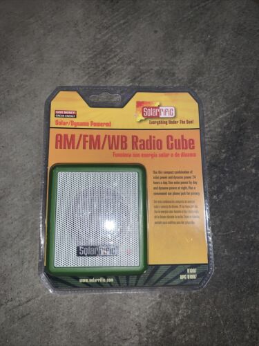 AM/FM/WB RADIO CUBE R1007 Solar powered - Afbeelding 1 van 2