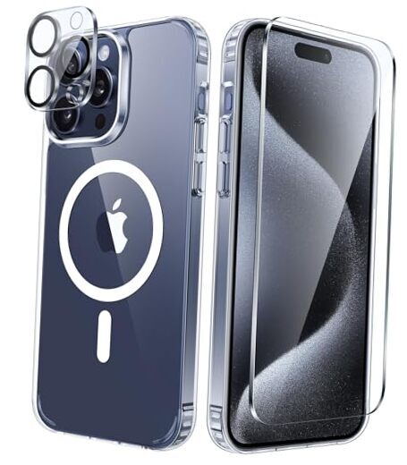 for iPhone 15 Pro-Max Case: for iPhone 15 Pro Max(6.7inch) A-Clear Magnetic