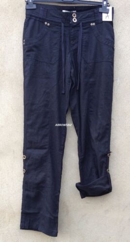 Damen Mädchen Leinen/Baumwolle Hose Länge Regular 31 Zoll 79 cm Größen UK 6 - 20 - Bild 4 von 5