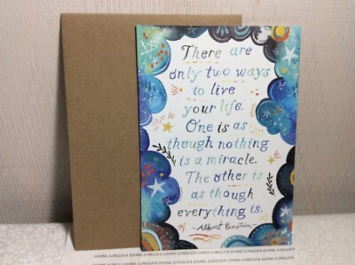 HAPPY BIRTHDAY GREETING CARD RSVP New w/envelope ''There are only two ways to...''