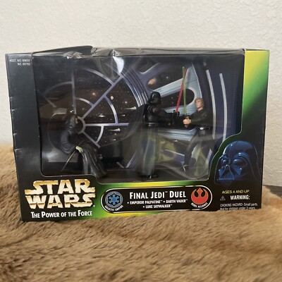 STAR WARS Power of the Force CINEMA SCENES -FINAL JEDI DUEL -Kenner 1997