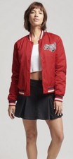Superdry Varsity Bomber Los Angeles Jacket Campus Red Women’s Size S