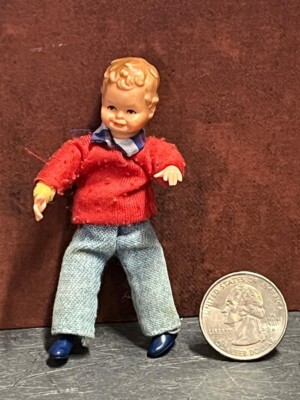 Dollhouse Miniature USED Doll Boy B by Caco 1:12 inch scale C186 Dollys Gallery