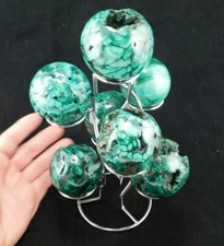 SEVEN! Sphere Display Stand Metal Medium Size Chrome Color