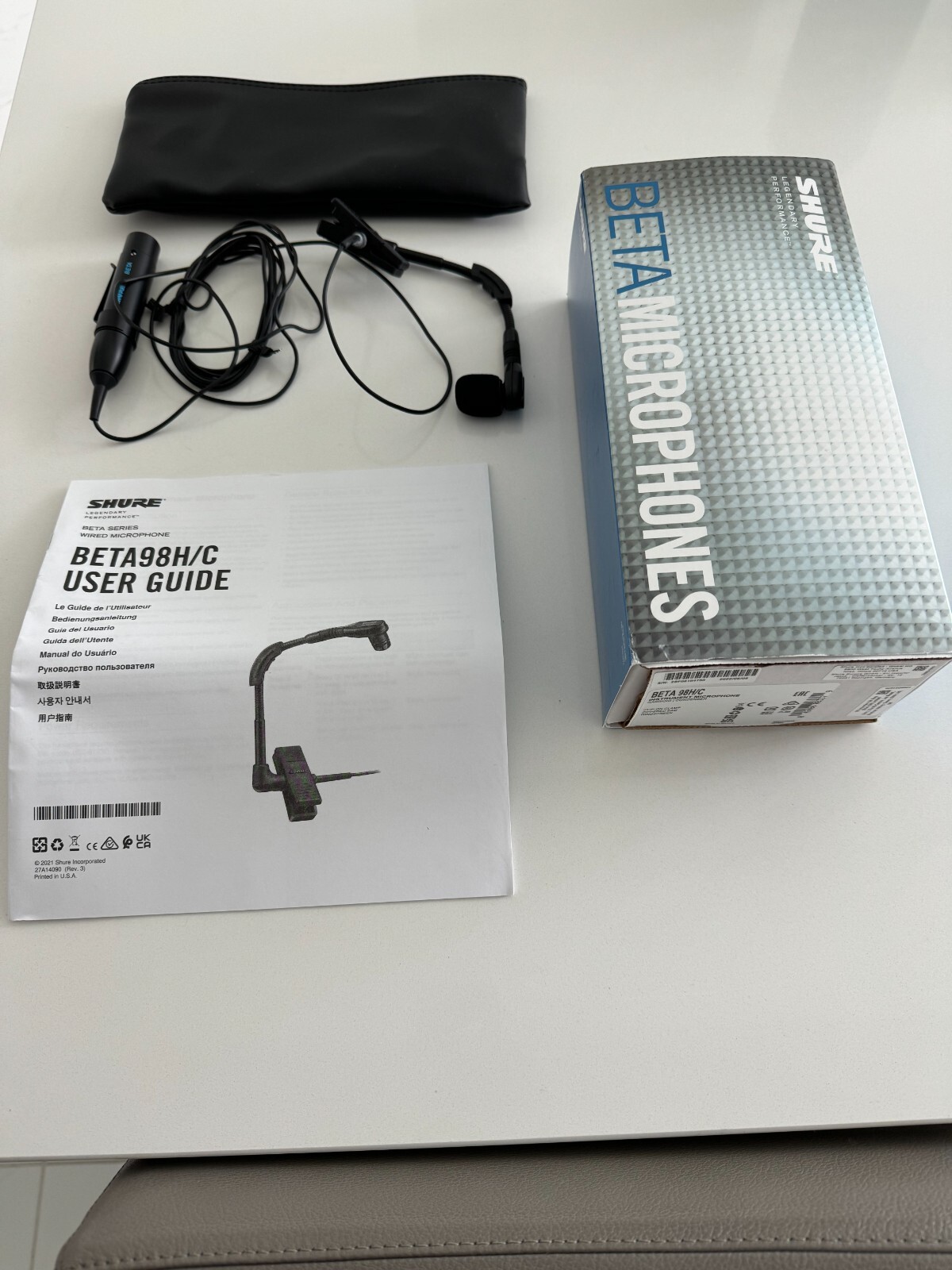 Shure BETA 98H/C ClipOn Cardioid Condenser Mic for Sax/Brass FREE