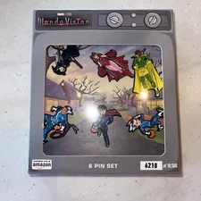 Marvel WandaVision Wanda Maximoff Scarlet Witch 6 Metal Enamel Pin Set Oct.18 