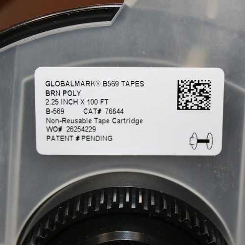 Brady Label Tape Cartridge 76644, Brown Gloss for GlobalMark Printer, Outdoor - Picture 6 of 7