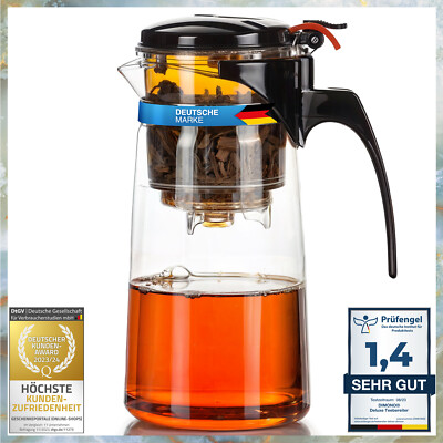 Dimono Teekanne Teebereiter Teezubereiter Teamaker Kanne Teesieb Teefilter Profi