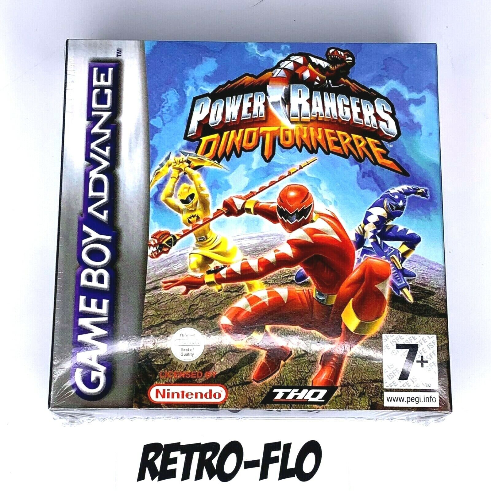 Power Rangers Dino Tonnerre - Jeu Nintendo GBA Game Boy Advance - NEUF - Rare