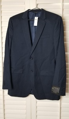 NWT Banana Republic Men 42L Tailored Suit Jacket Blazer Sport Coat Blue MSRP$249 - Picture 2 of 14