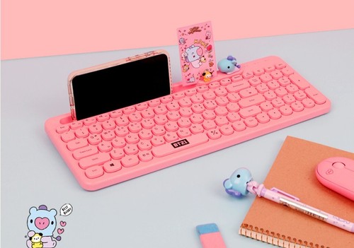 Line Friends x BT21 Little Buddy Baby Multi-Pairing Wireless Bluetooth Keyboard - Picture 7 of 70