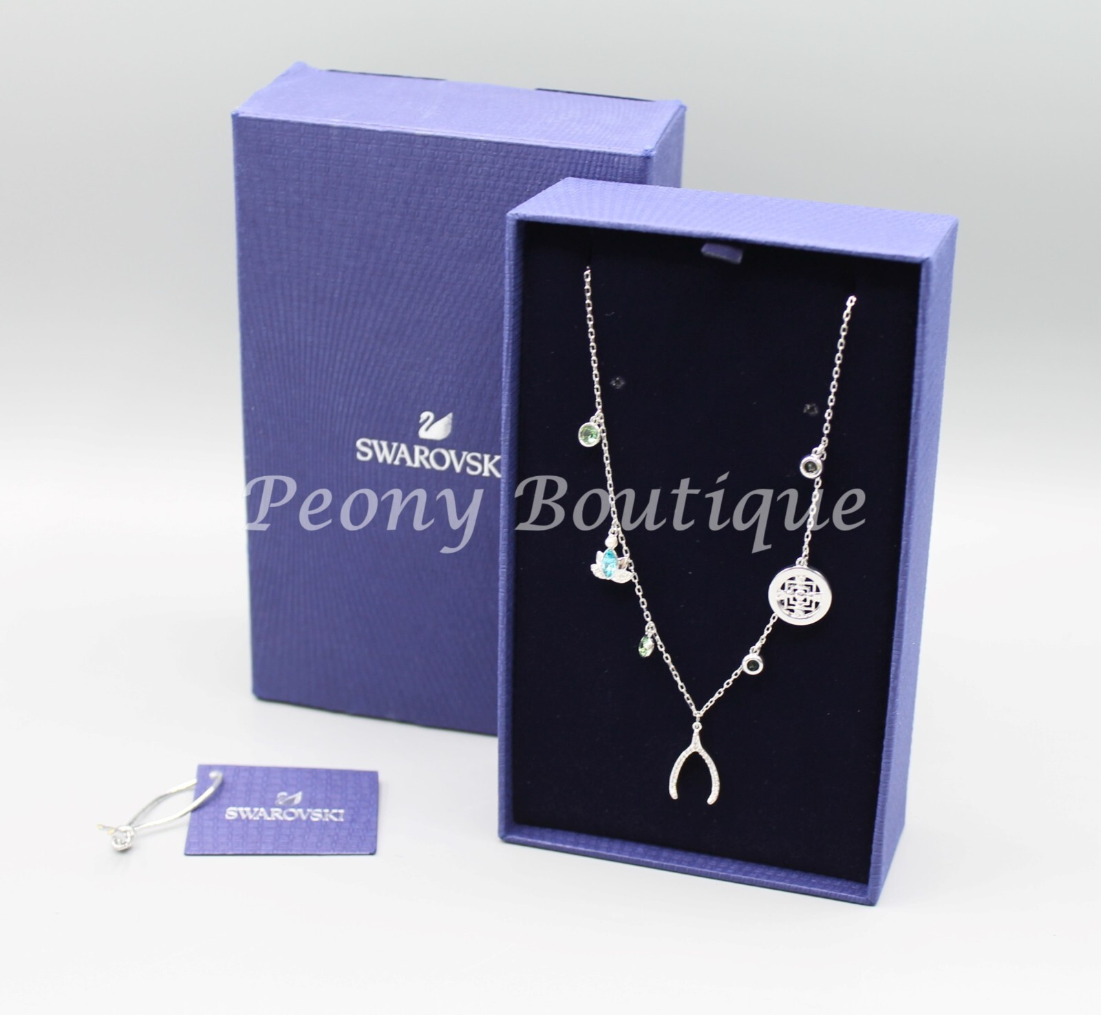 Swarovski 5521449 Symbolic Collection wishbone adjustable white 