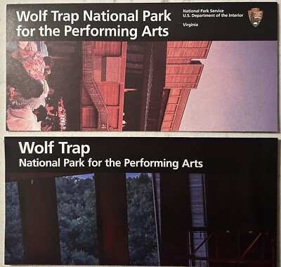 Wolf Trap National Park for the Performing Arts, 2 Unique Park Brochures, VA