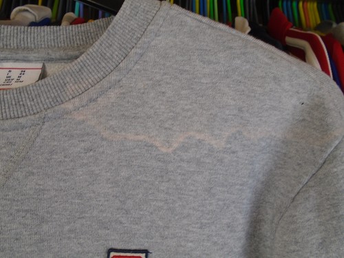 FILA LIGHT GREY SWEATSHIRT JUMPER TOP MEDIUM ADULT - Picture 3 of 5