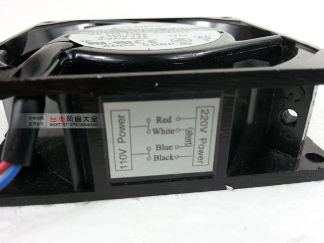 ADDA 8025 220V 110V Dual Voltage AA8252HB-AW Cabinet Double Ball Cooling Fan - Image 4 of 4