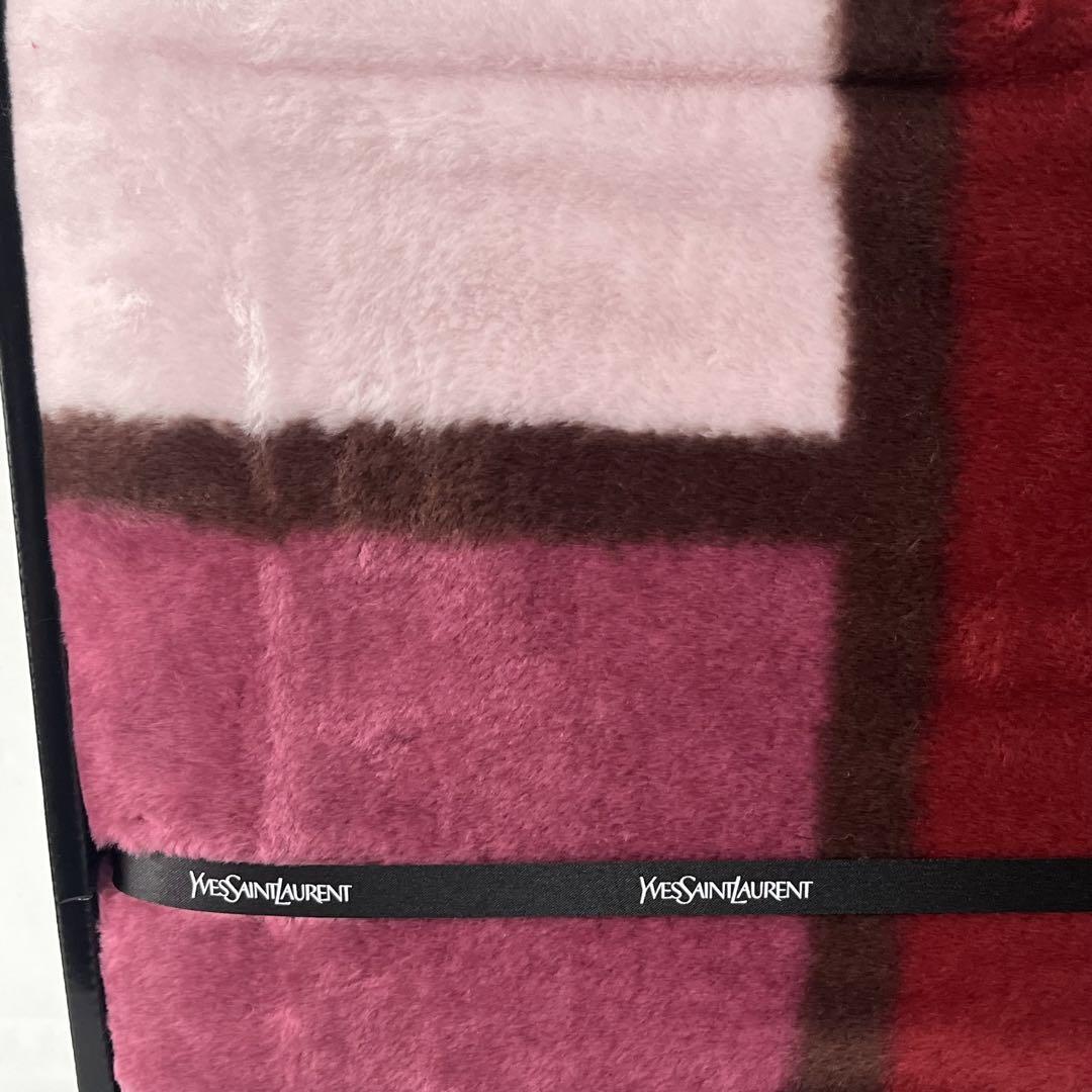 Yves Saint Laurent Logo Half Blanket Throw 140cm×cm Acrylic 100