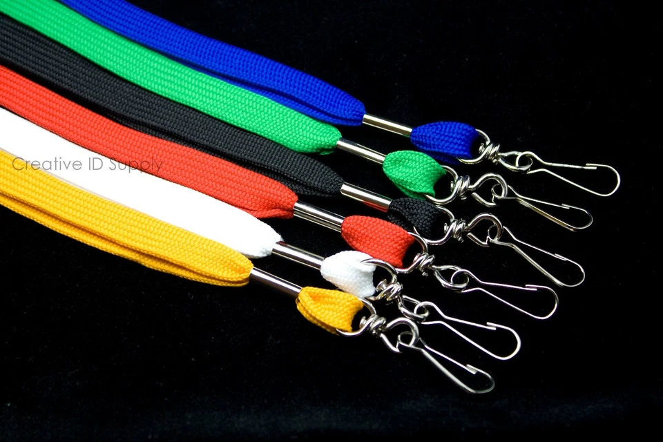 CORDÓN - 100 PIEZAS CORREA DE CUELLO PLANO CORDÓN PARA INSIGNIAS DE IDENTIFICACIÓN INSIGNIA DE NOMBRE COLORIDO Foto 2 de 3