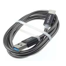 For Samsung Galaxy S24/Ultra/Plus - 3ft Metal USB Cable Type-C Charger Cord